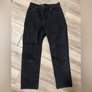 Abercrombie & Fitch Curve love Ankle Straight High Rise Jeans